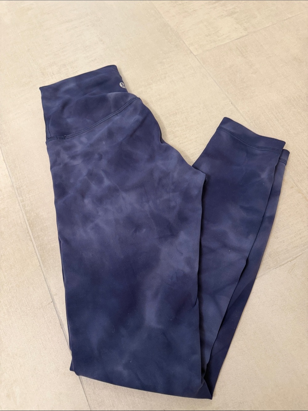 lululemon athletica Navy Tie-Dye High-Rise Leggings